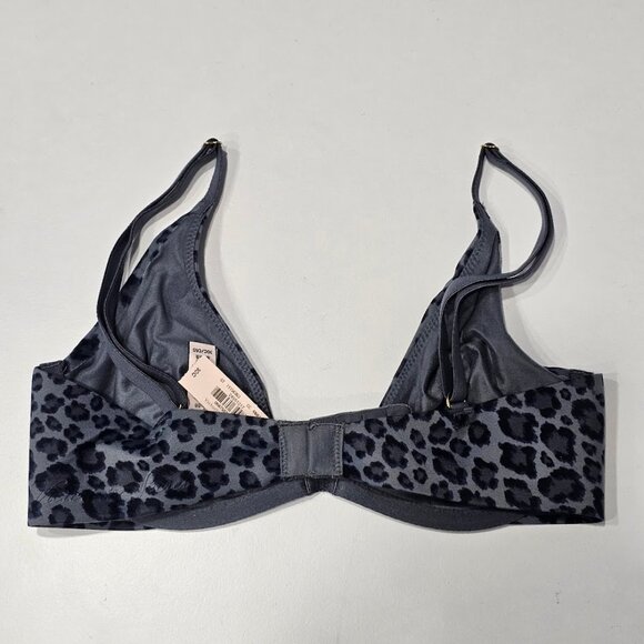 Incredible By Victoria's Secret Unlined Plunge Bra Black Leopard 30C - Picture 6 of 6